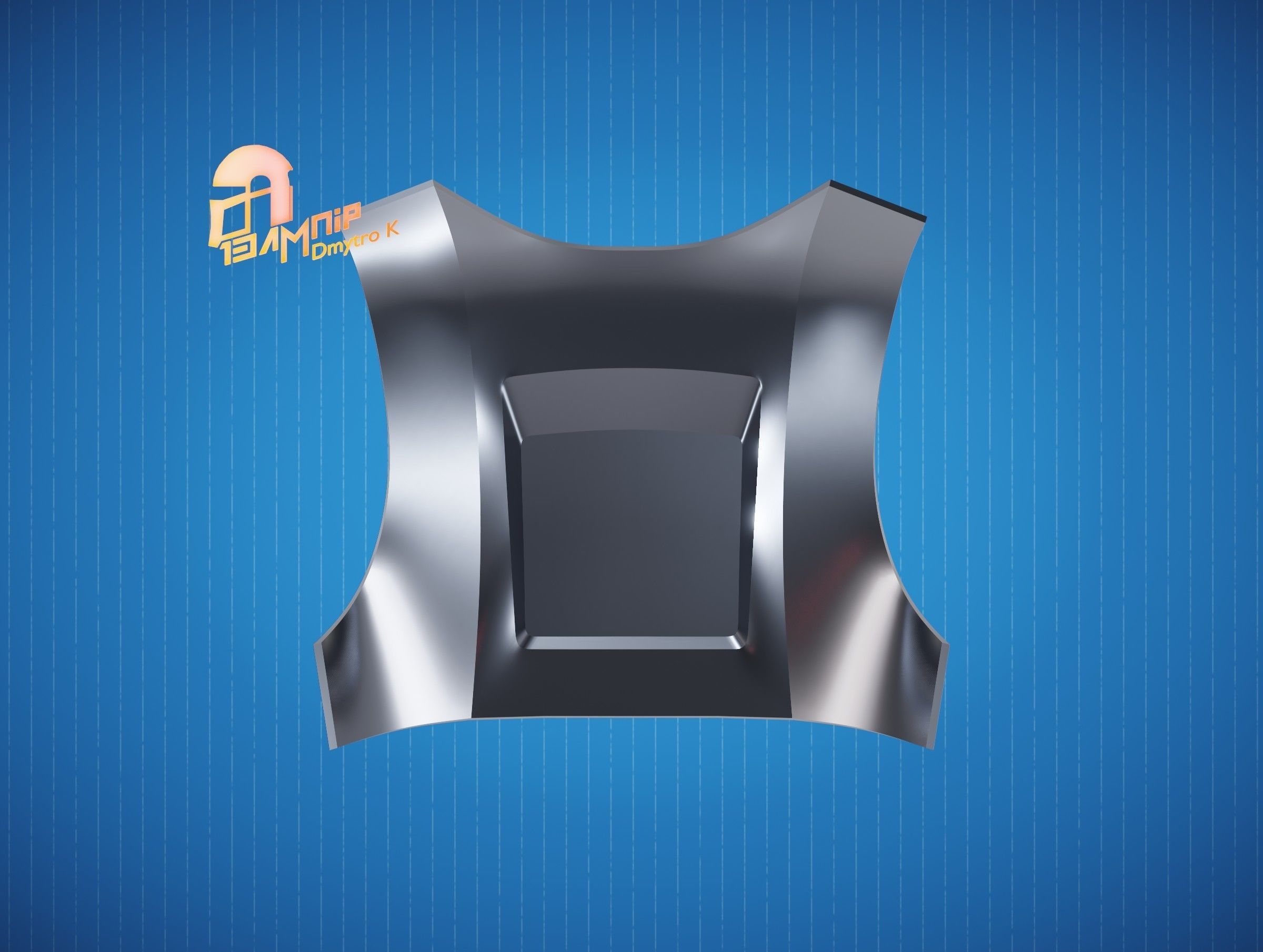 Custom Mandalorian Back Armor 3D print model_4