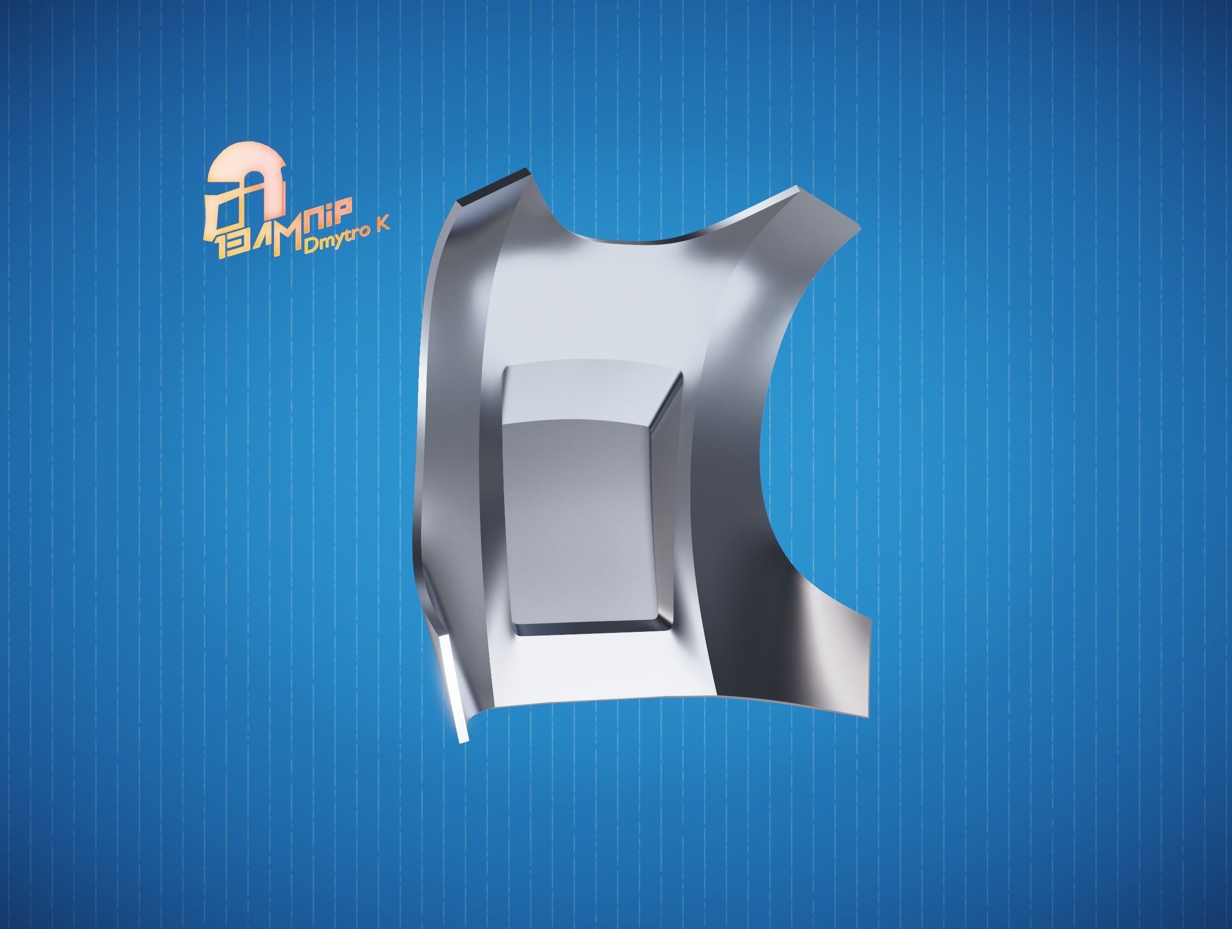 Custom Mandalorian Back Armor 3D print model_3