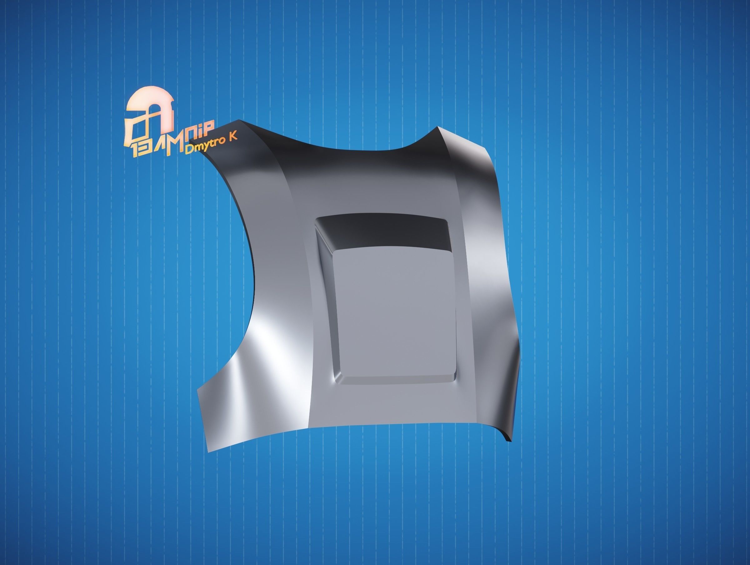 Custom Mandalorian Back Armor 3D print model_13