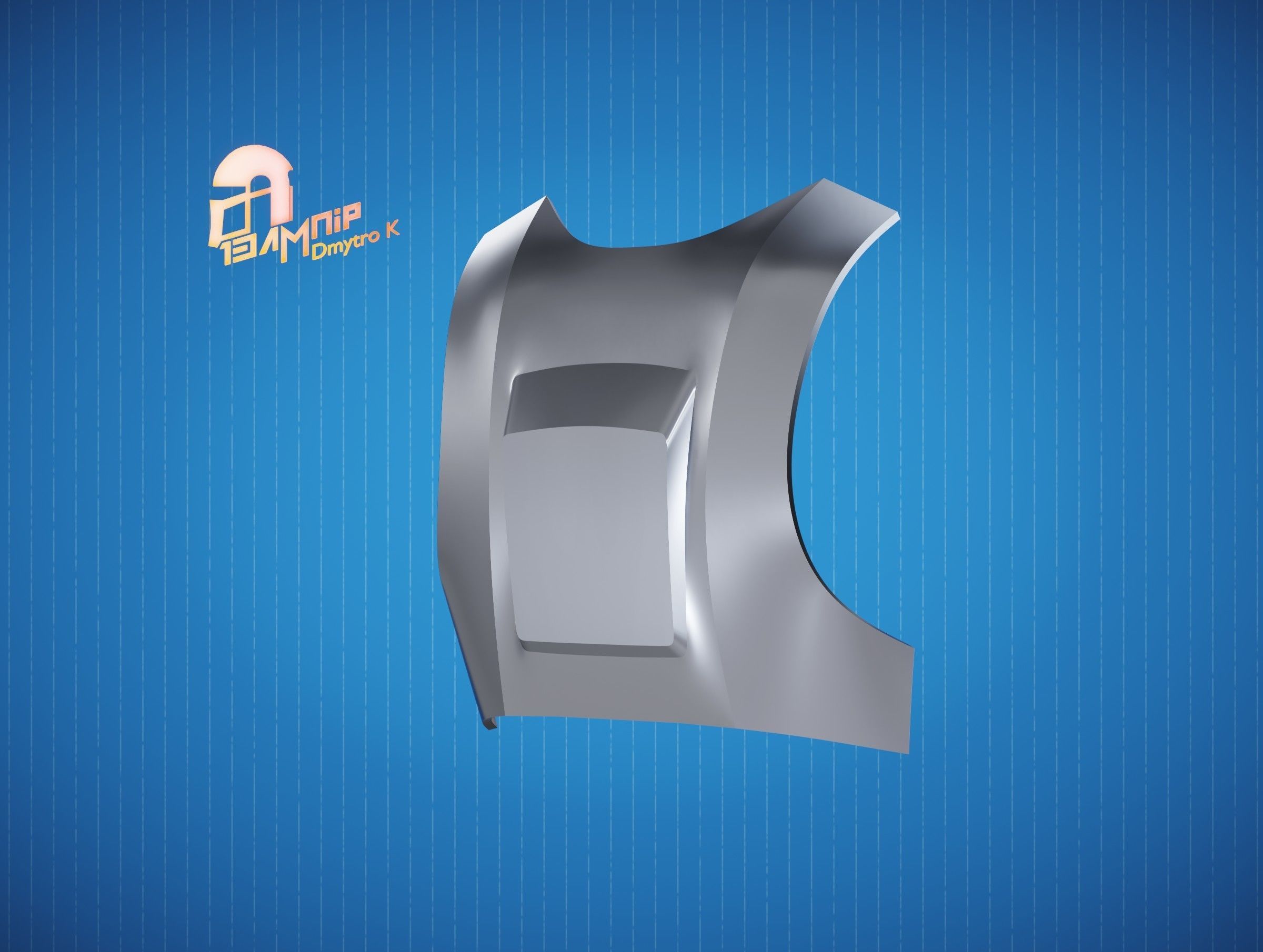 Custom Mandalorian Back Armor 3D print model_1