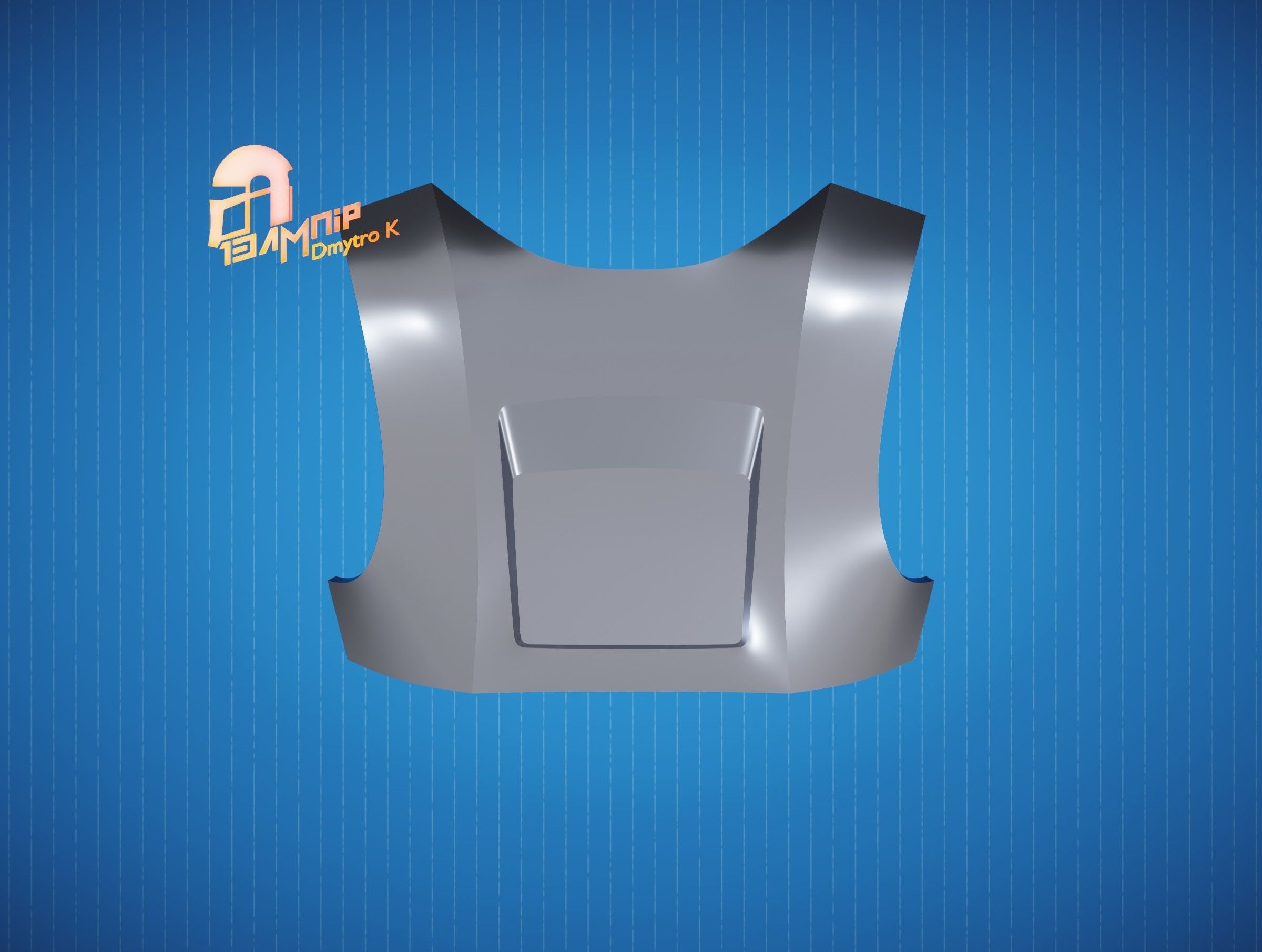Custom Mandalorian Back Armor 3D print model_8