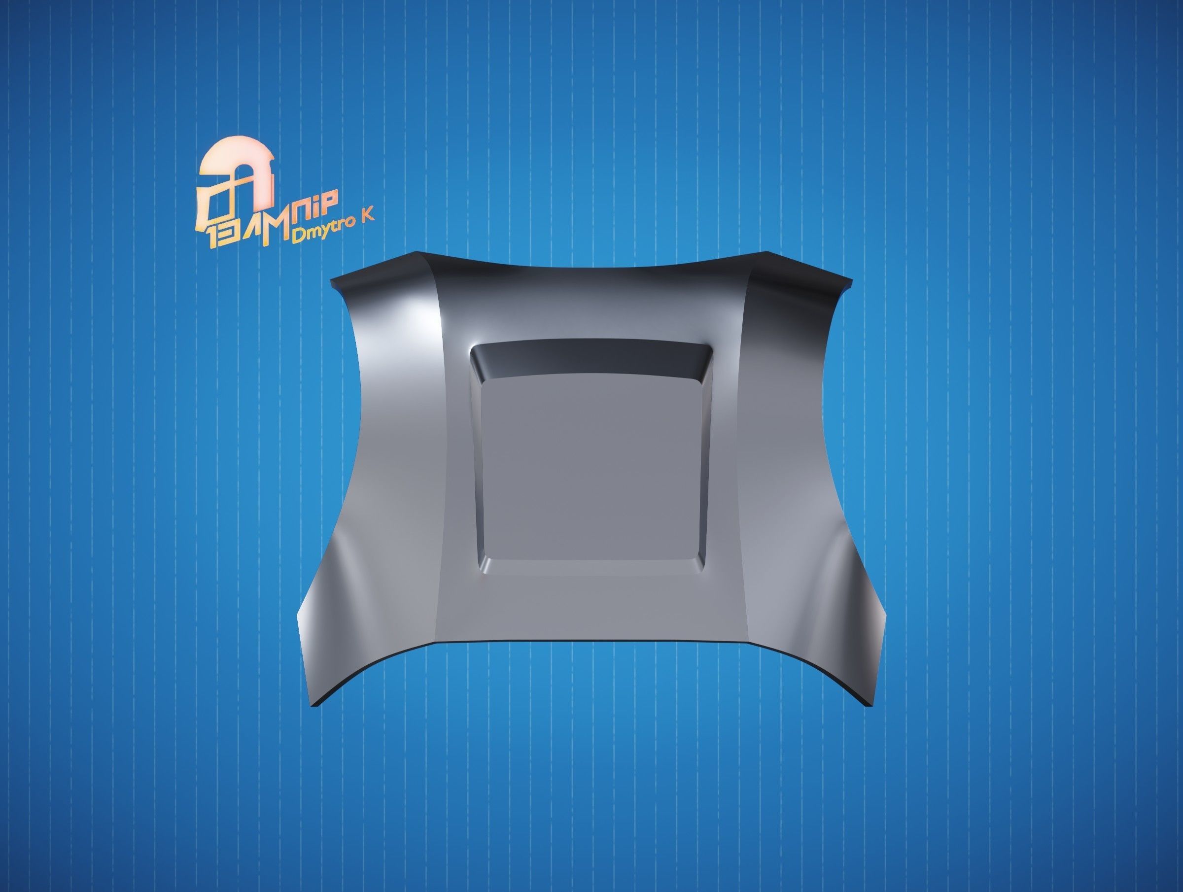 Custom Mandalorian Back Armor 3D print model_9