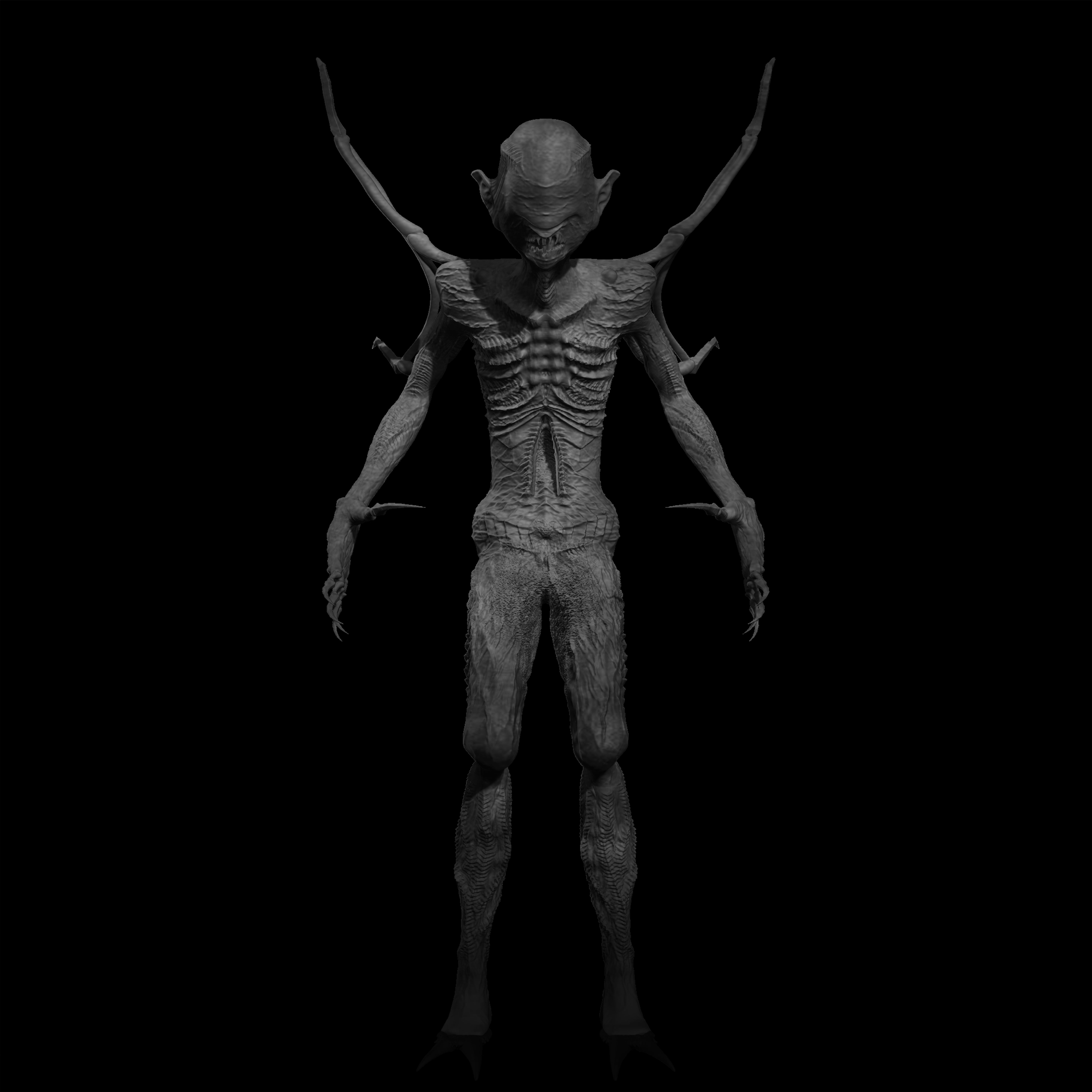 creature alien x22 Low-poly 3D model_4