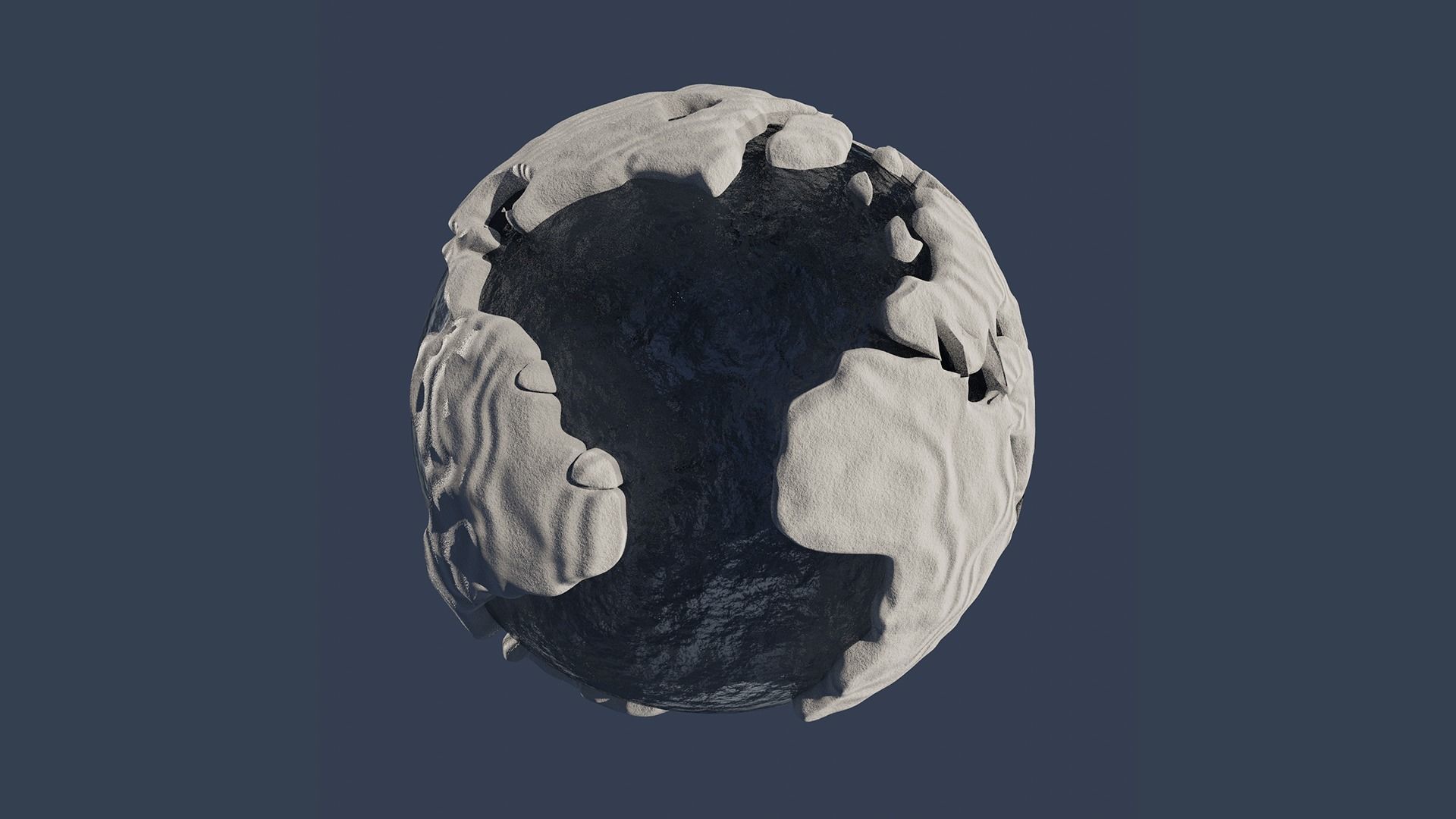 Snow Covered World Low-poly 3D model_12