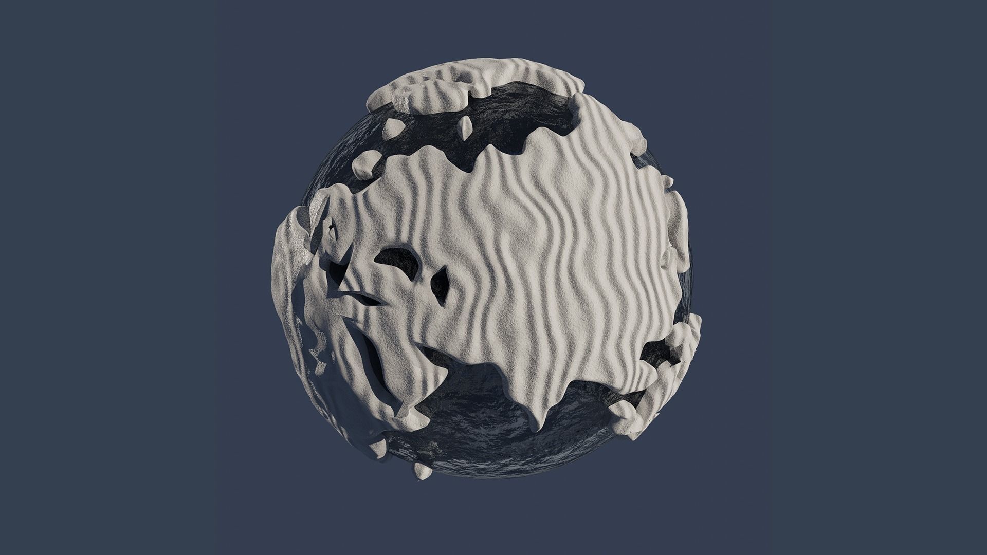 Snow Covered World Low-poly 3D model_9
