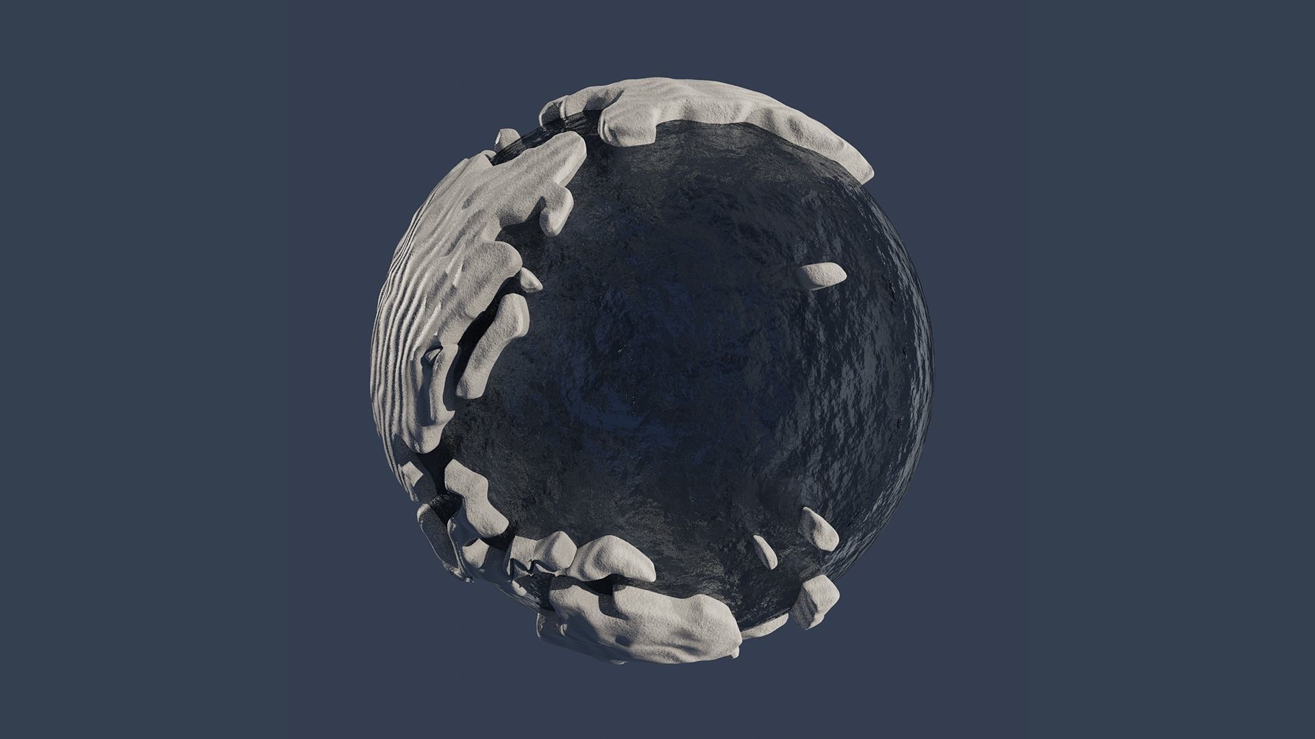 Snow Covered World Low-poly 3D model_6