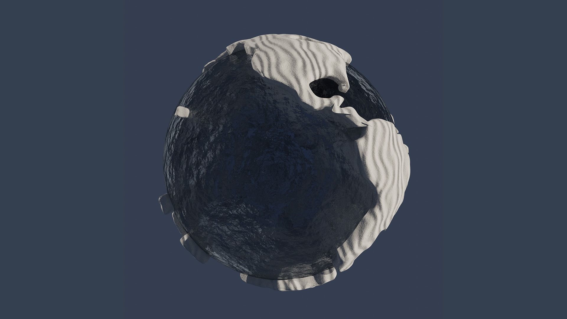 Snow Covered World Low-poly 3D model_3