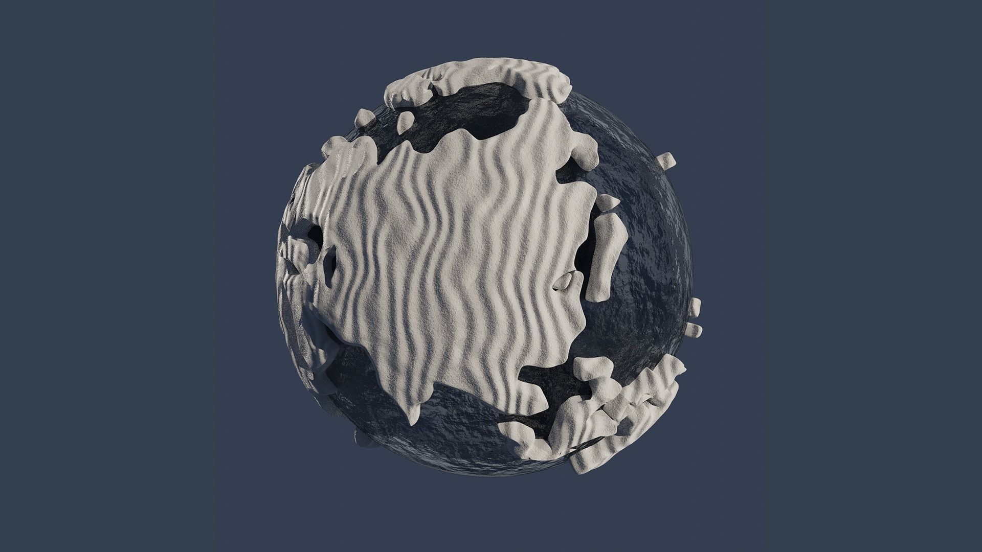 Snow Covered World Low-poly 3D model_8
