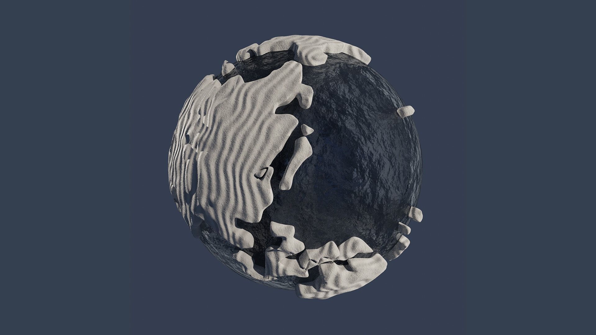 Snow Covered World Low-poly 3D model_7