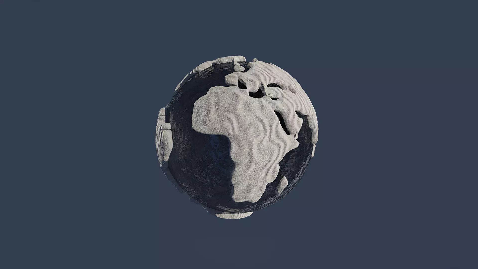Snow Covered World Low-poly 3D model_0