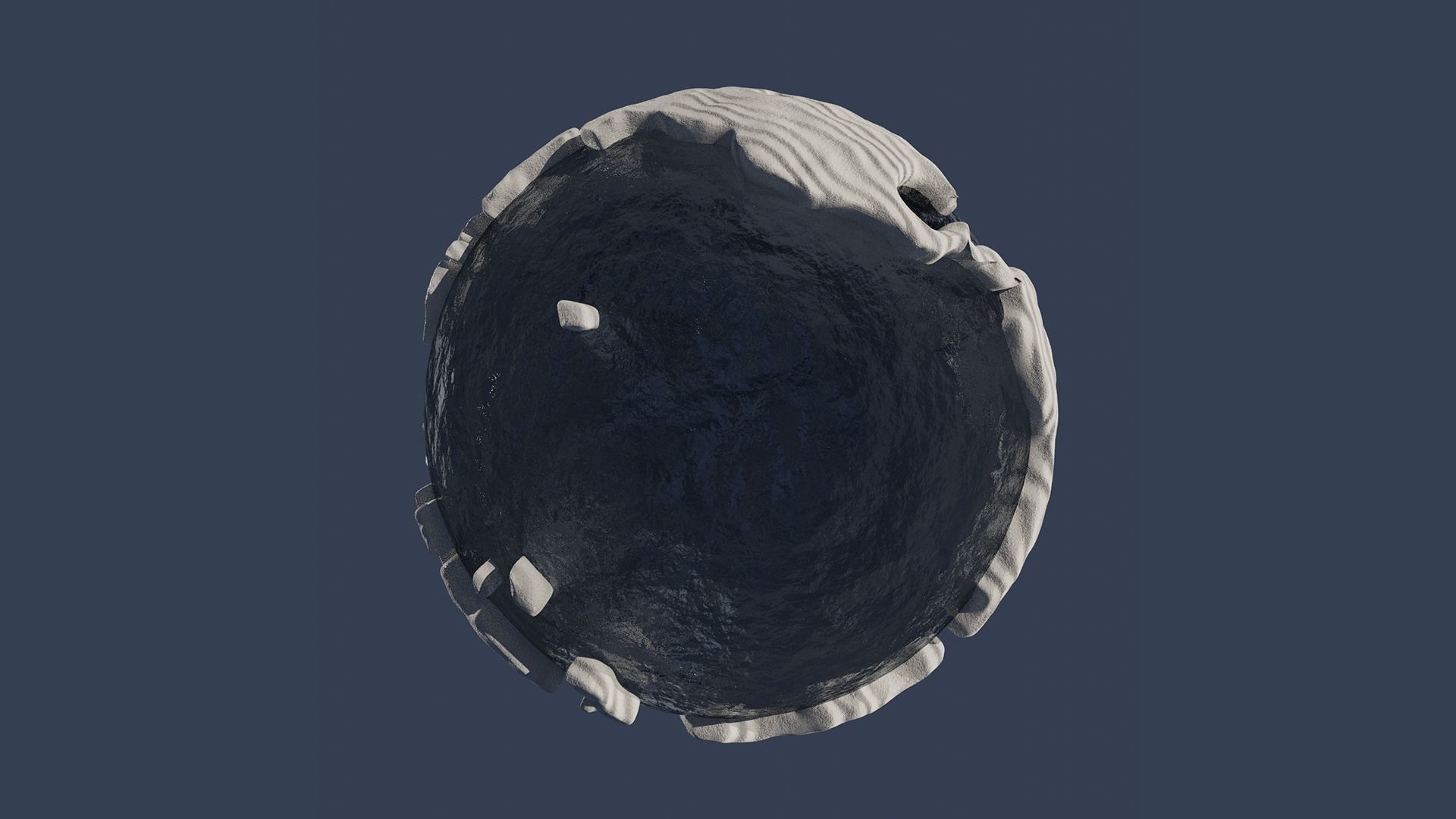 Snow Covered World Low-poly 3D model_4