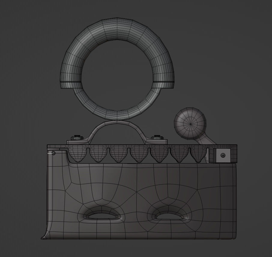 Antique iron 3D model_10
