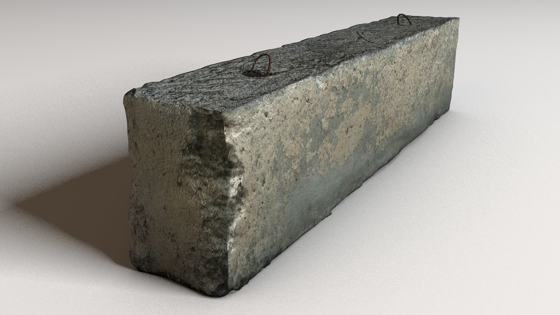 Old concrete blocks 3D model_8