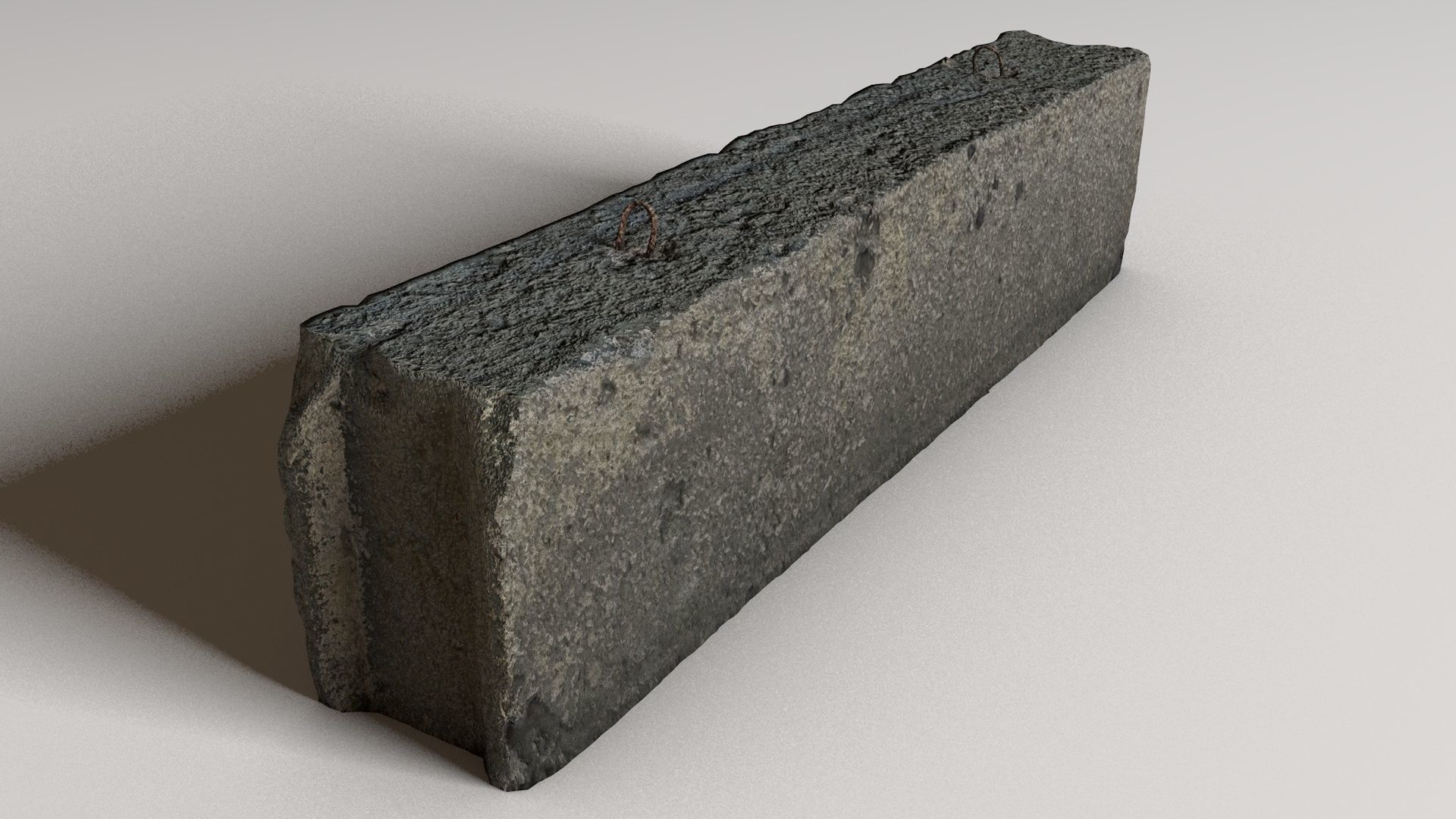 Old concrete blocks 3D model_3