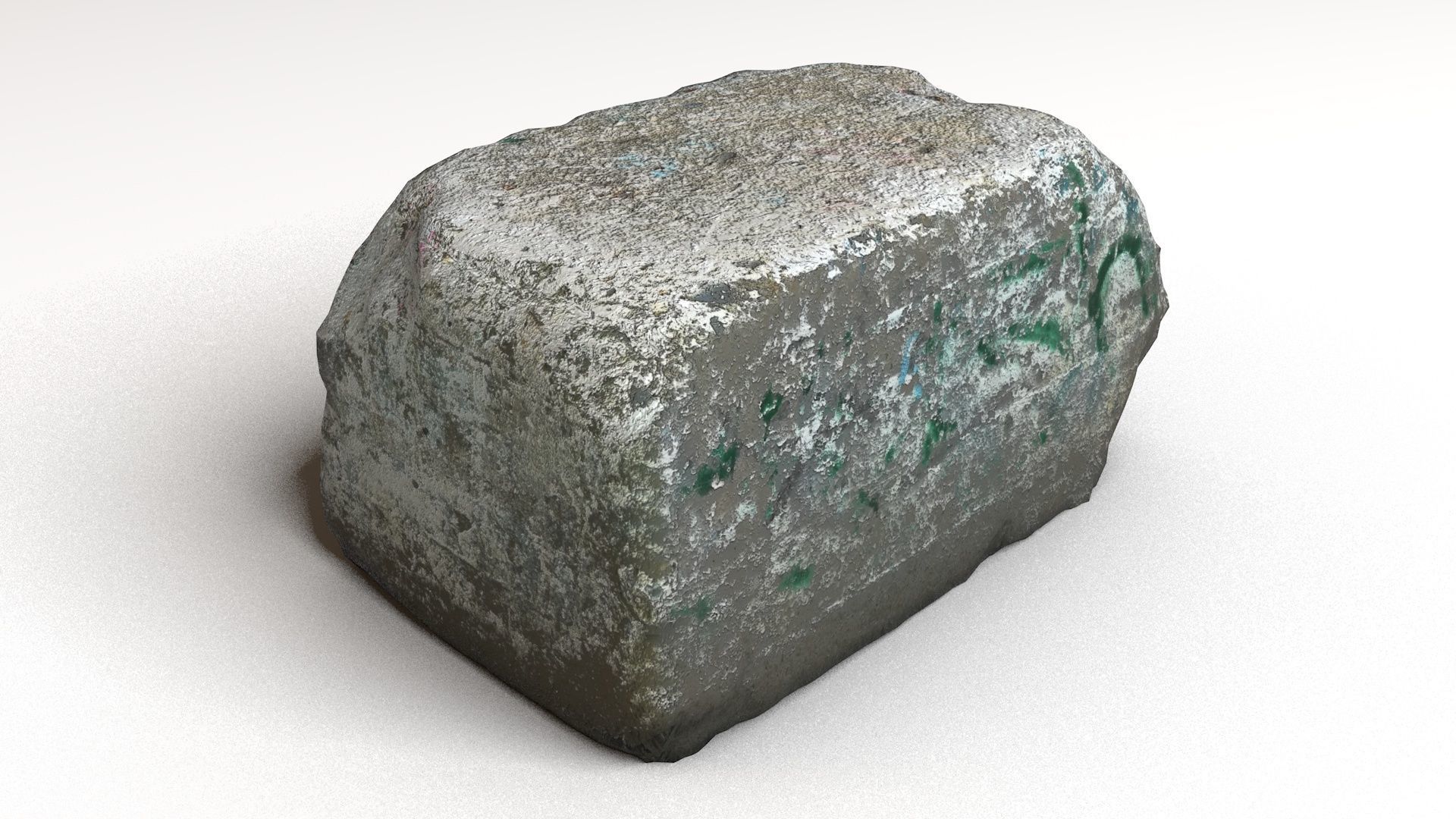 Old concrete blocks 3D model_2