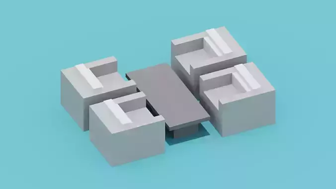 Voxel Furniture Set