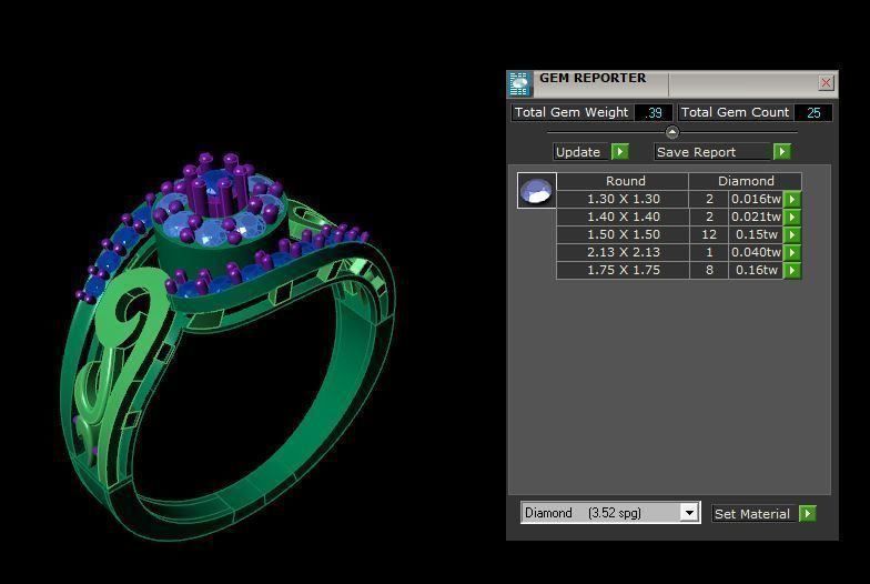 Rings 3D print model_6