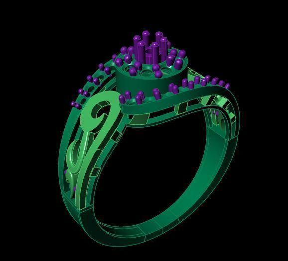 Rings 3D print model_5