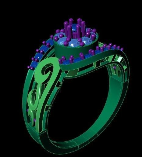 Rings 3D print model_4