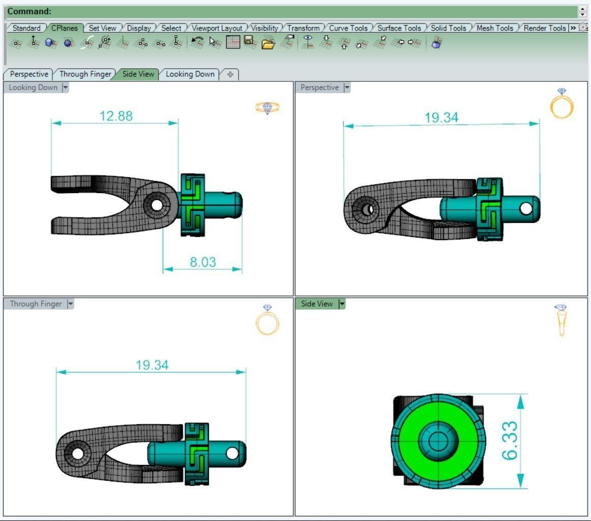 Eslabon para cadena chain link ESL0722005 3D print model_2