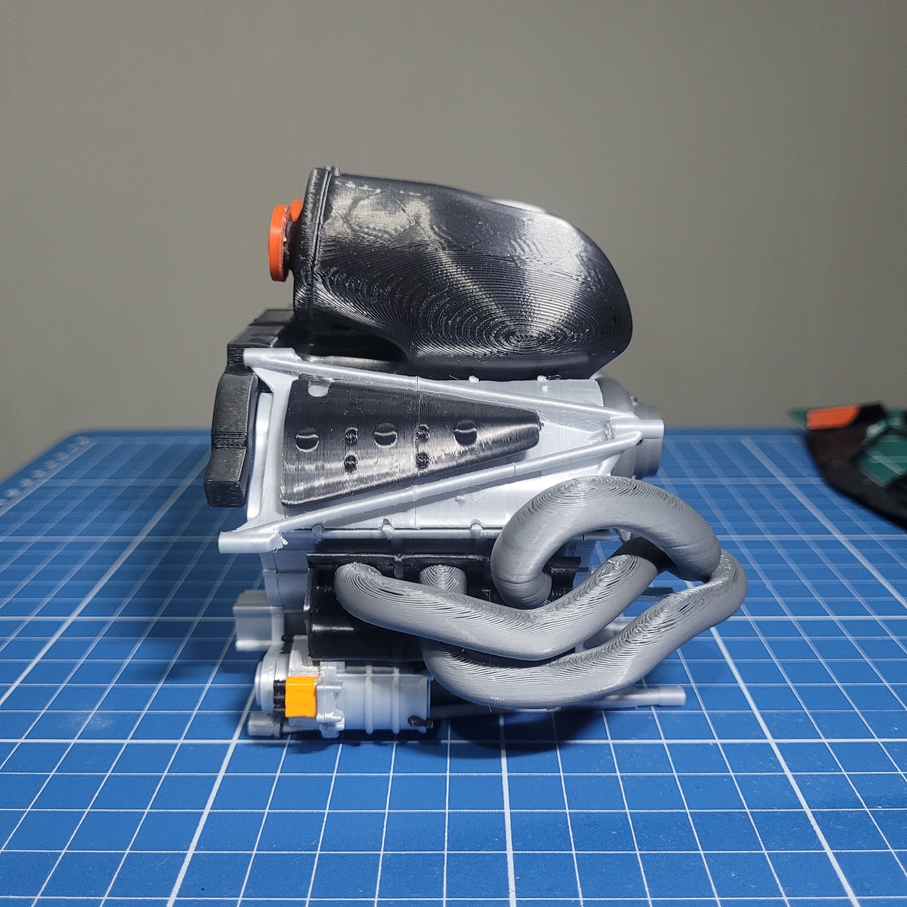 F1 HYBRID ENGINE STL FILES 3D print model_16