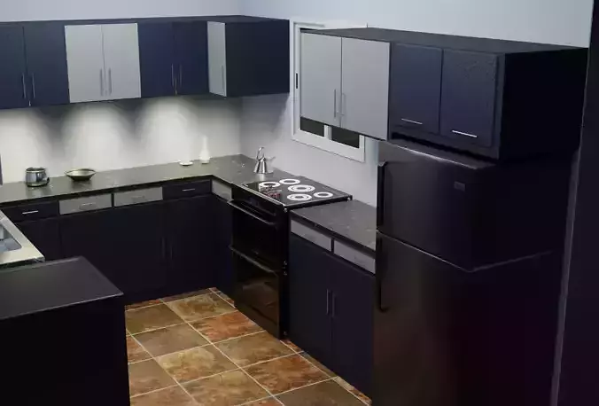 Modern Kitchen with appliances