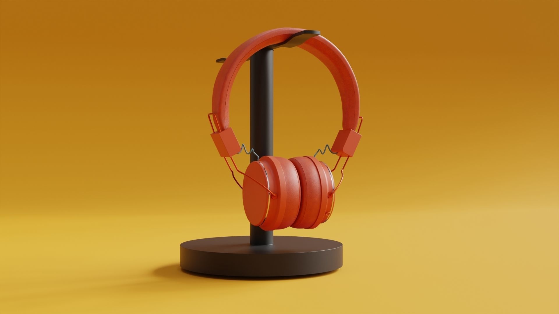 Headphone Collection in 3 colors 3D model_3