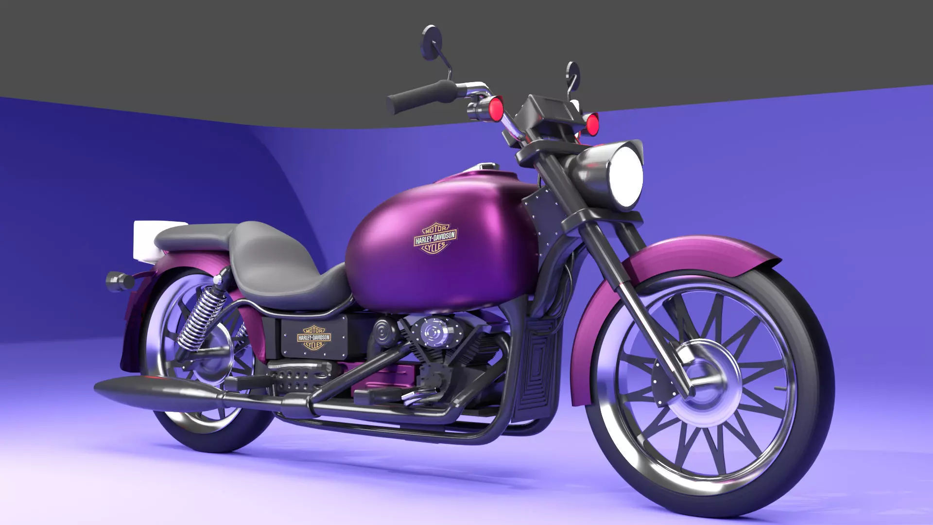 Bike Design In Blender 3D model_0