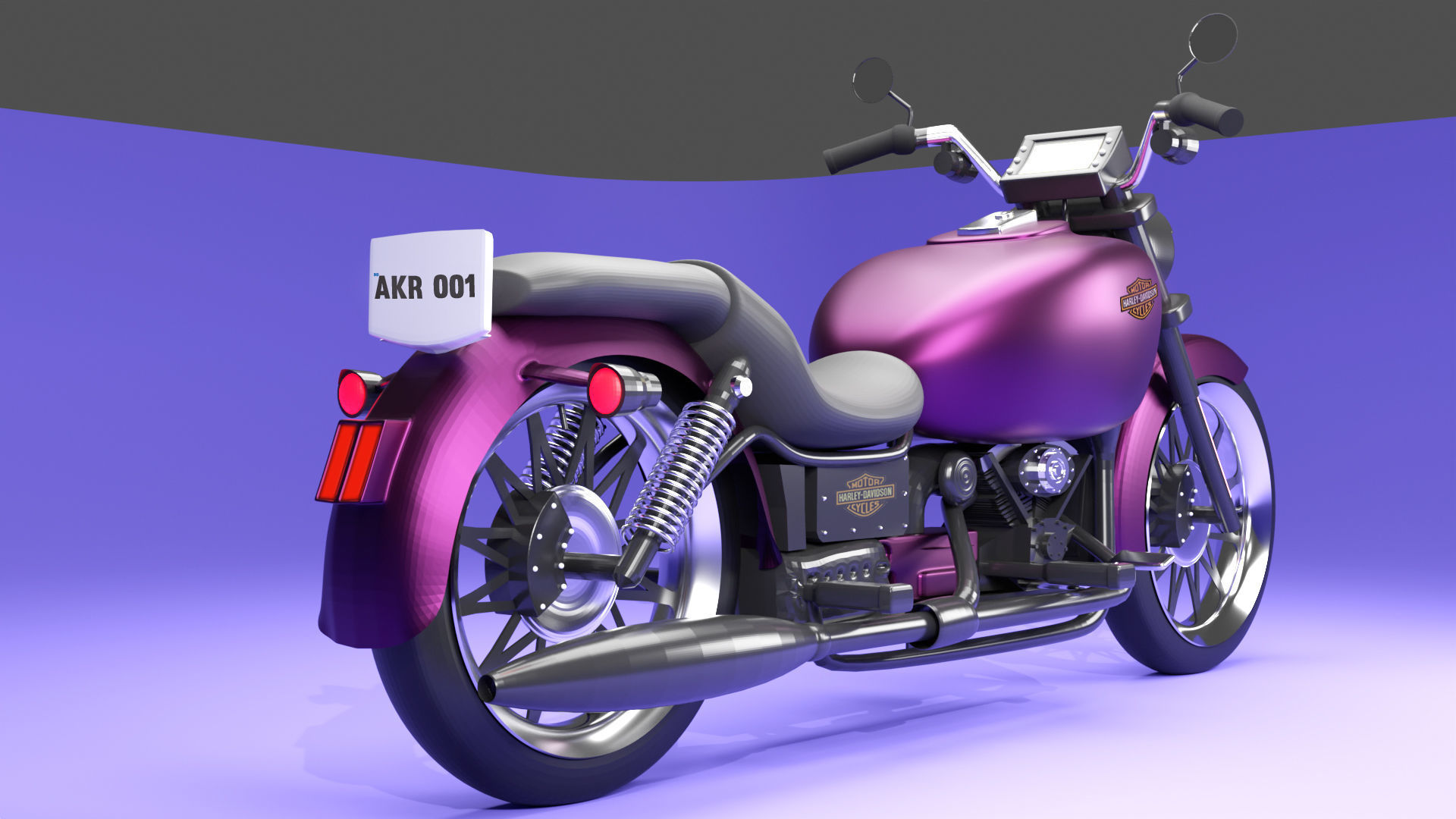 Bike Design In Blender 3D model_5