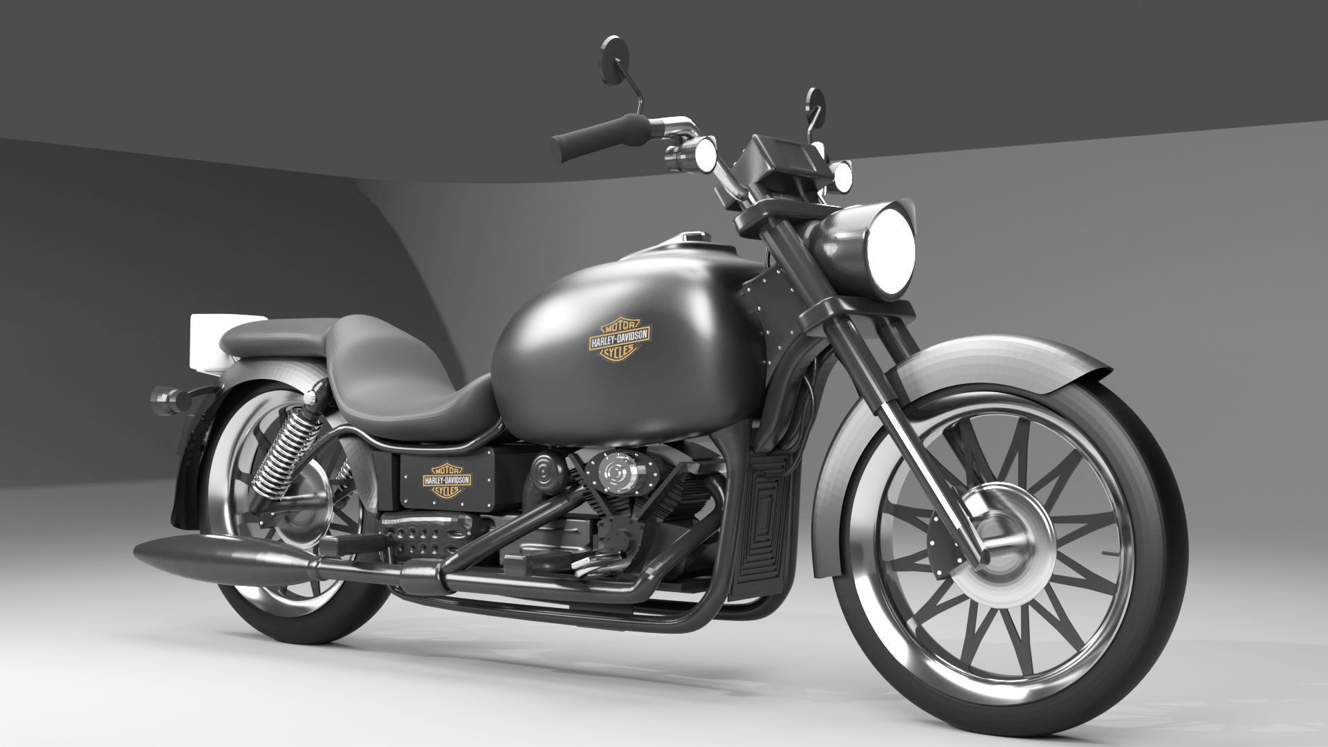 Bike Design In Blender 3D model_4
