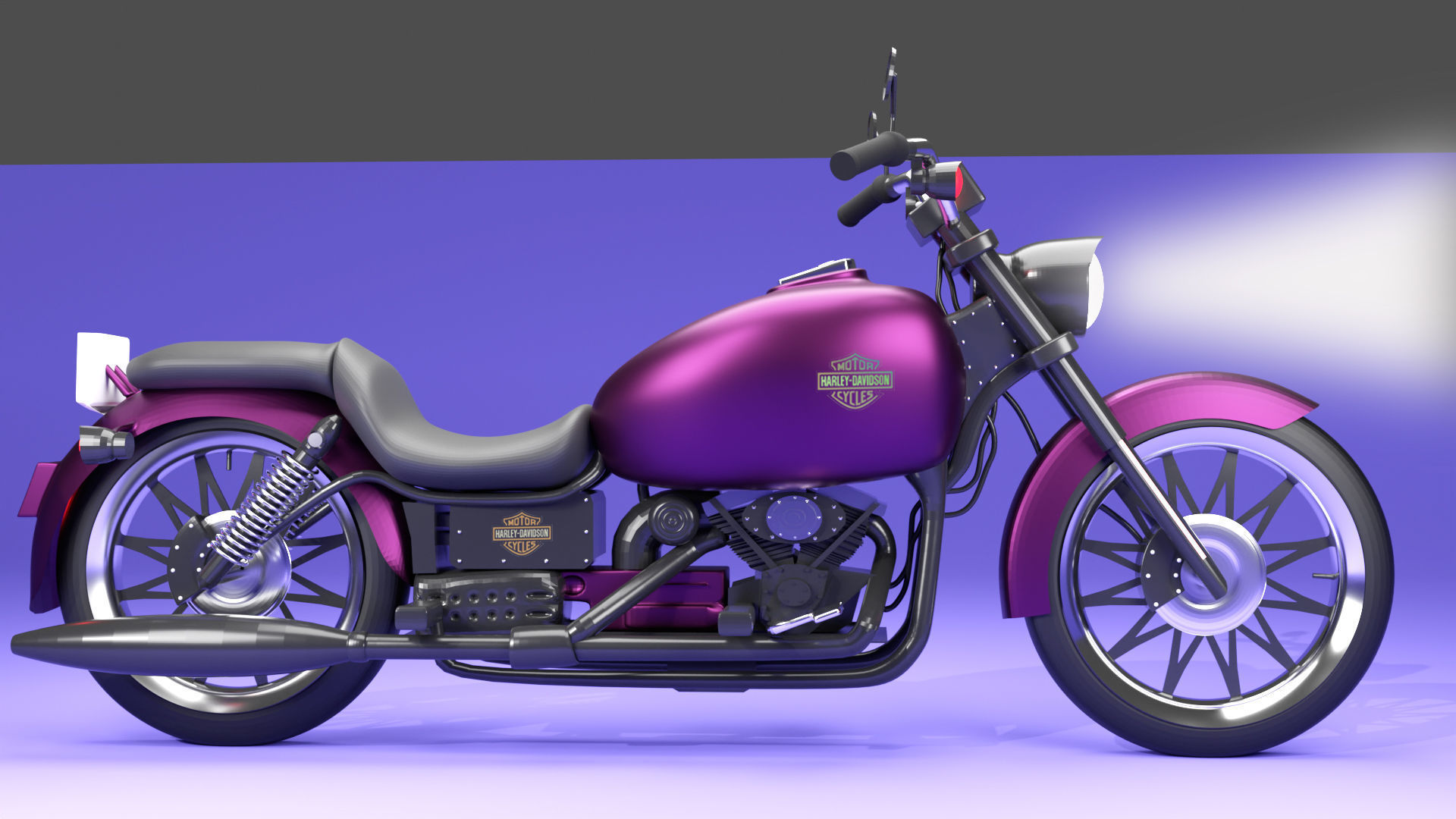 Bike Design In Blender 3D model_1