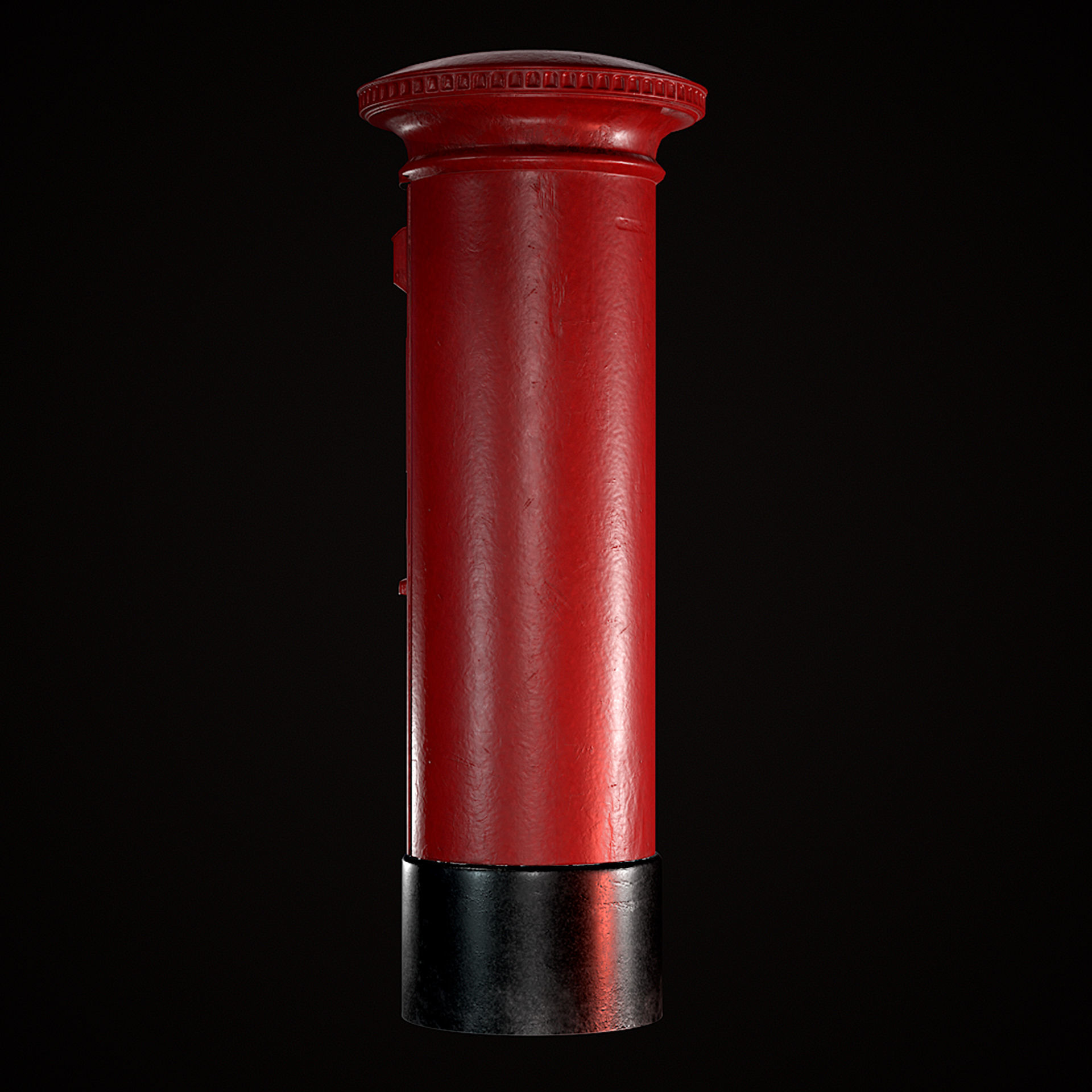 Royal PostBox Low Poly PBR Low-poly 3D model_11