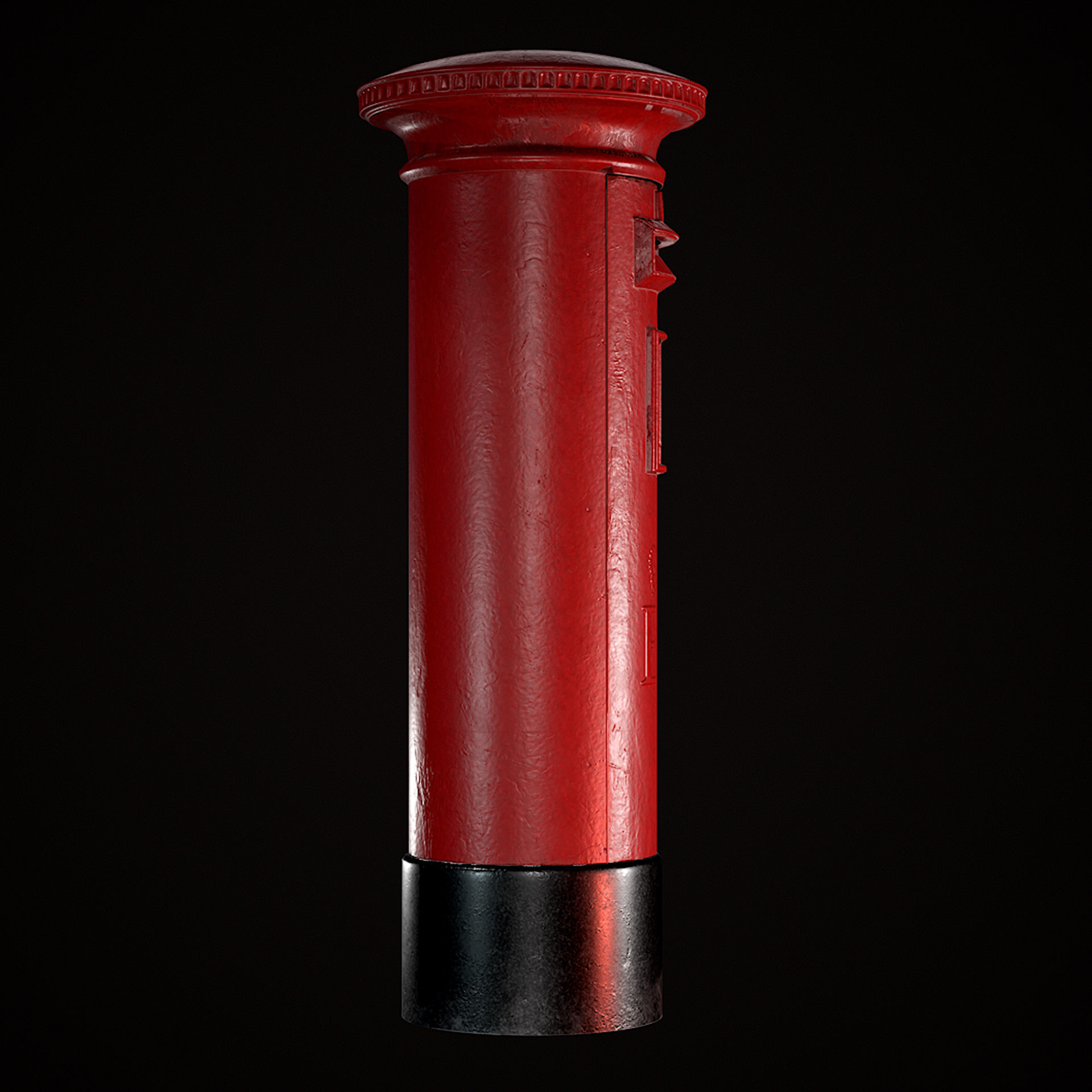 Royal PostBox Low Poly PBR Low-poly 3D model_13