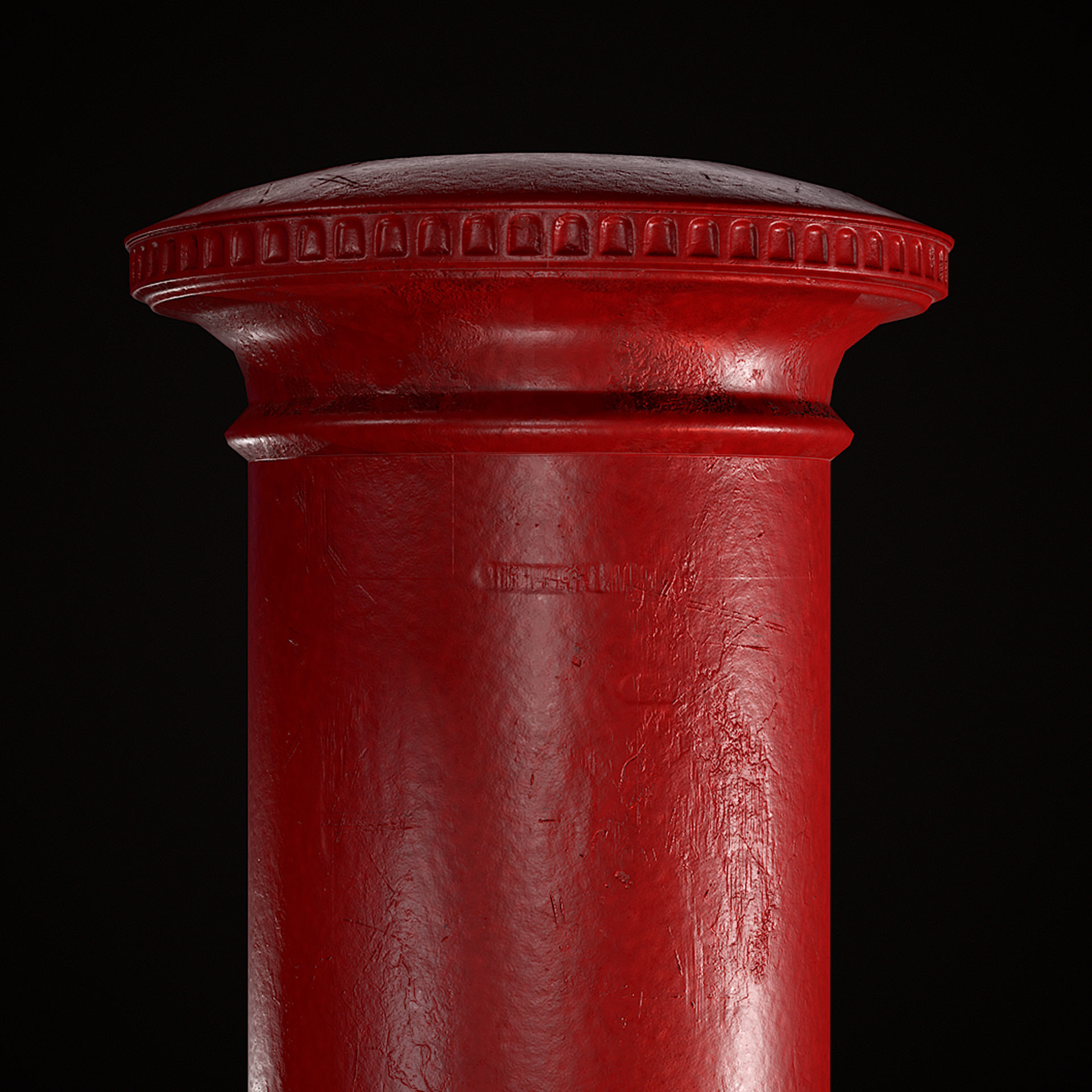 Royal PostBox Low Poly PBR Low-poly 3D model_16