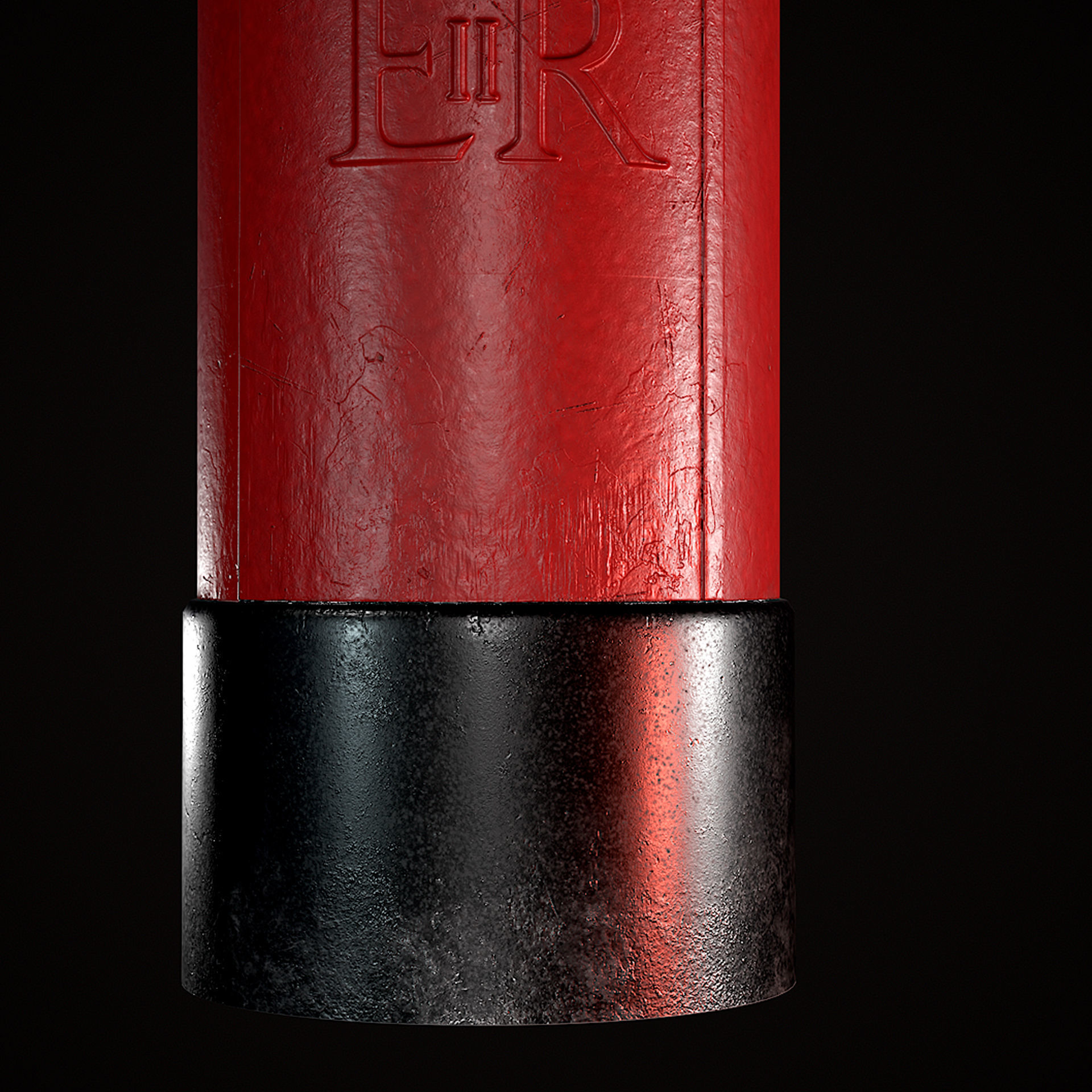 Royal PostBox Low Poly PBR Low-poly 3D model_15