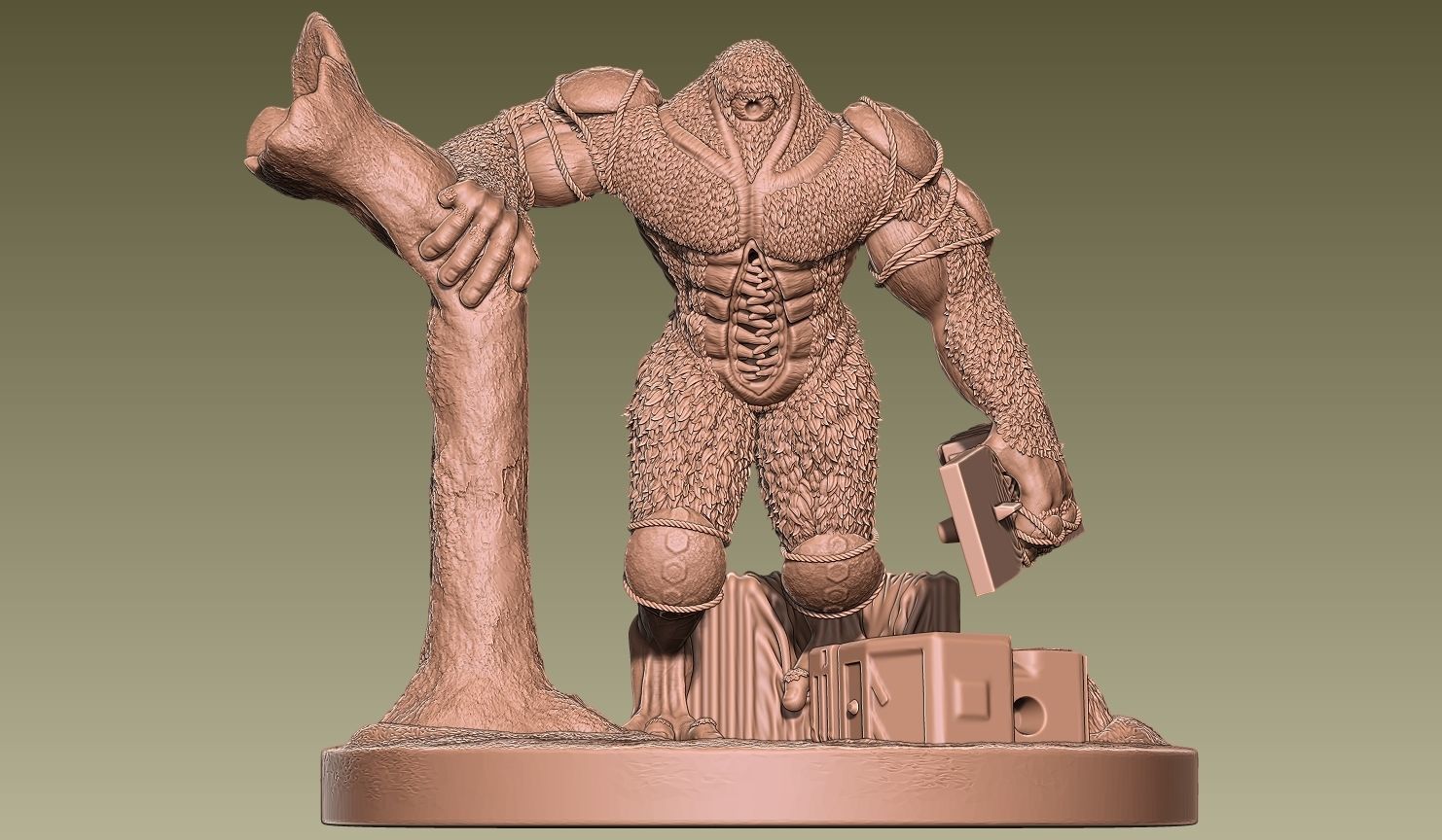 Mapinguari the Amazon Guardian 3D model_2