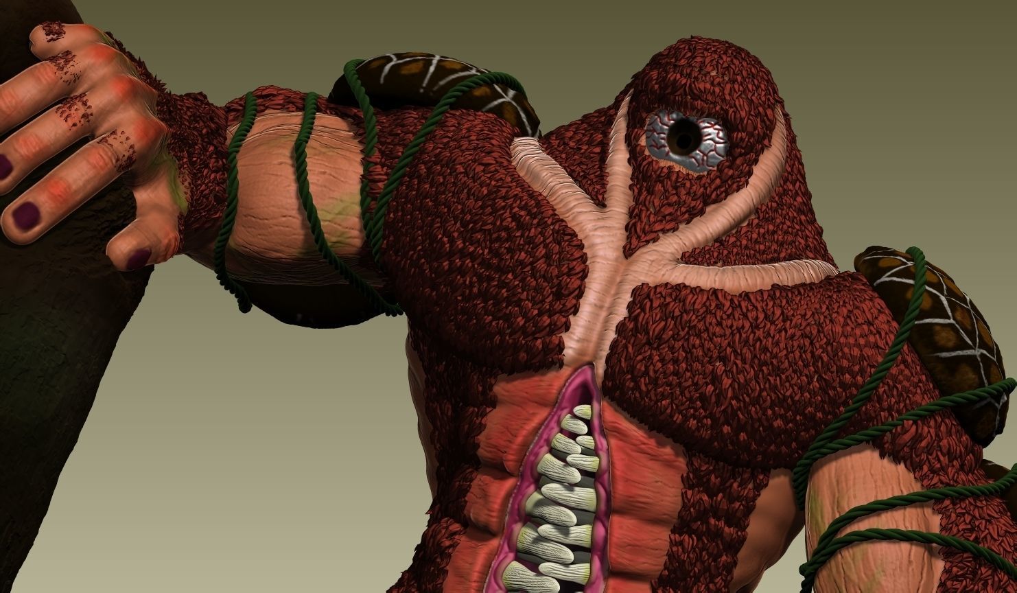 Mapinguari the Amazon Guardian 3D model_3