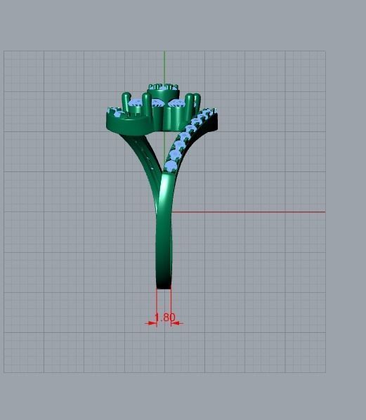 flower jewelry 3D print model_9
