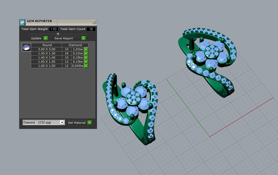 flower jewelry 3D print model_6