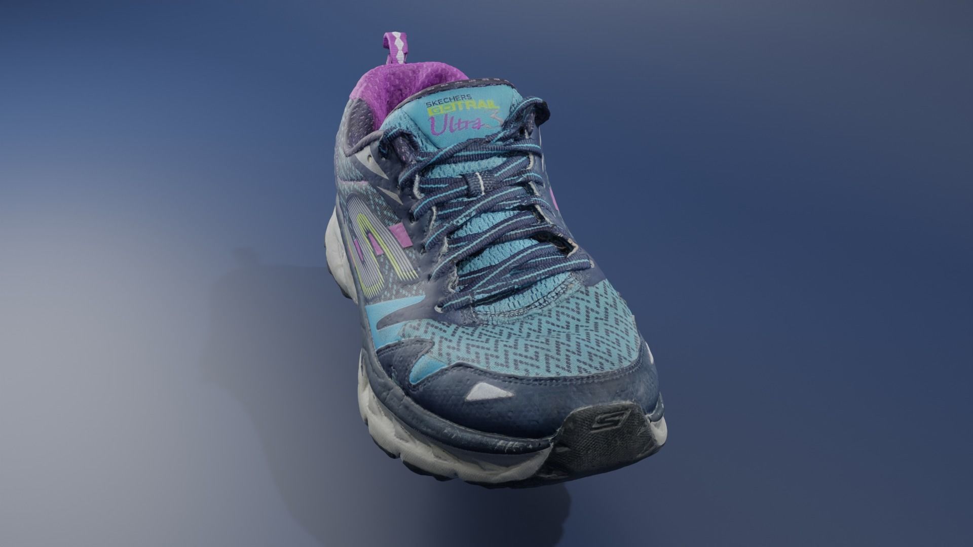 LOW POLY GAME READY PHOTOSCANNED SHOE Low-poly 3D model_1