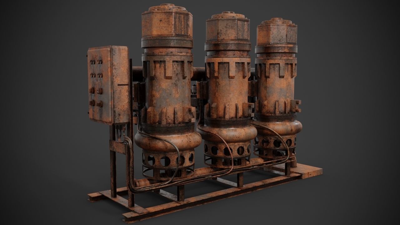 Machinery device 3D model_9
