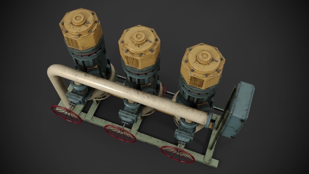 Machinery device 3D model_7