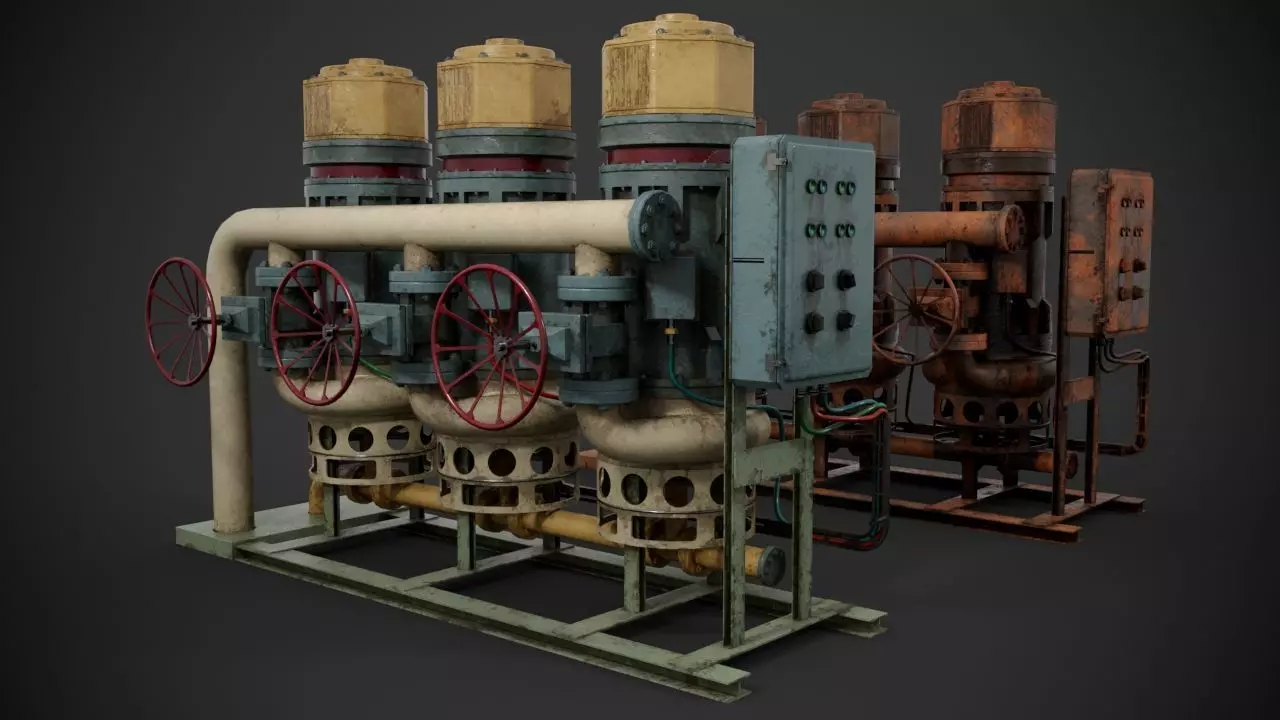Machinery device 3D model_0