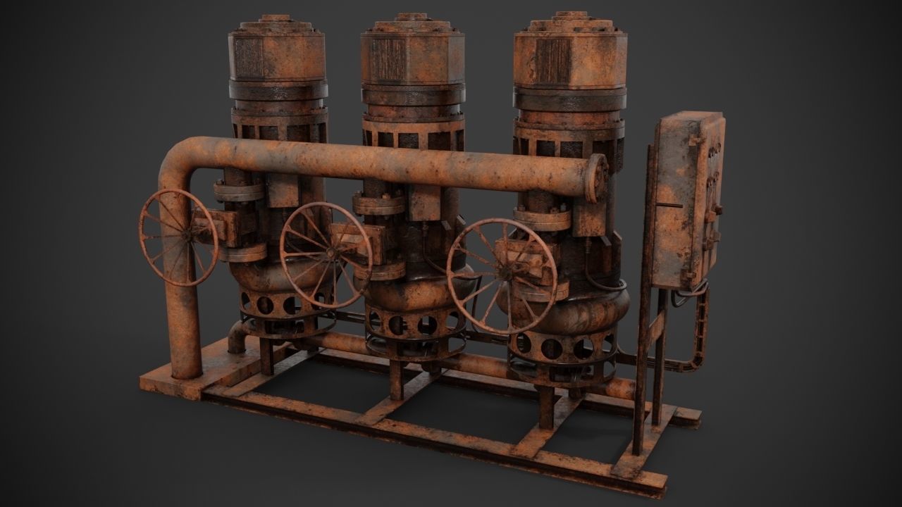 Machinery device 3D model_8