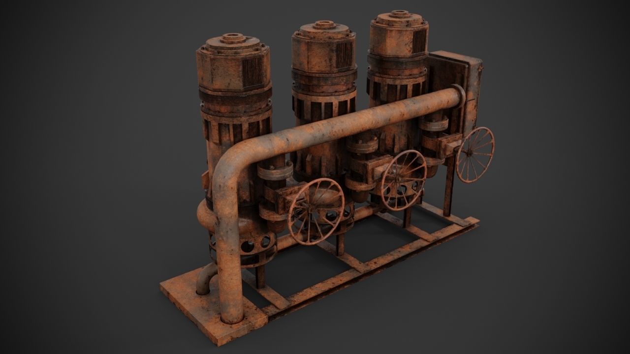 Machinery device 3D model_10