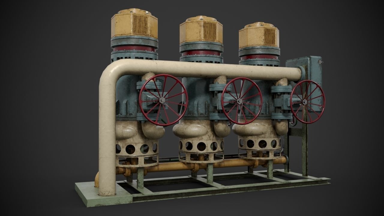 Machinery device 3D model_6