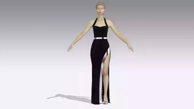  DRESS  BLACK AND METALIC DETAIL NECKLINE  HEART COLOR  