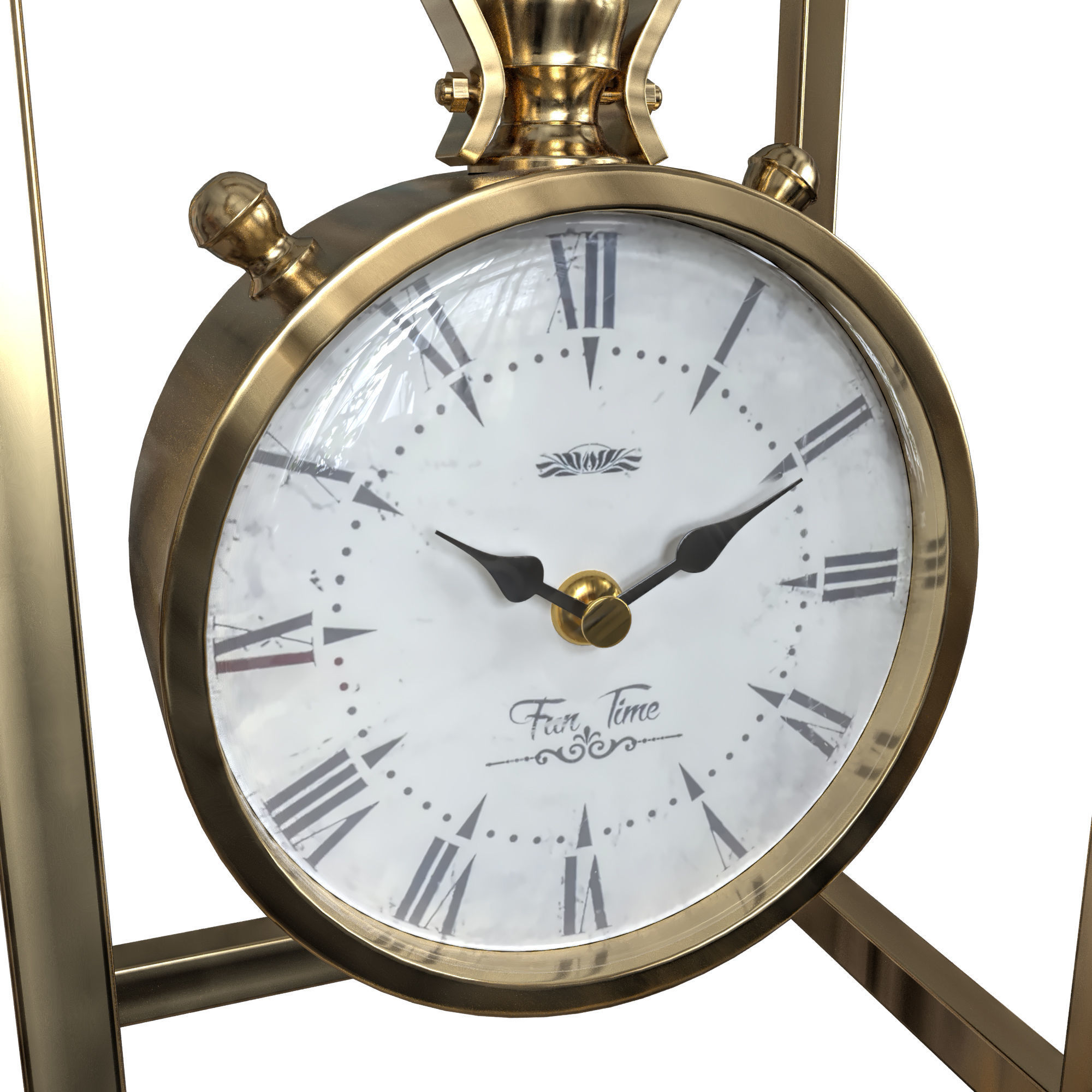 table clock 3D model_2
