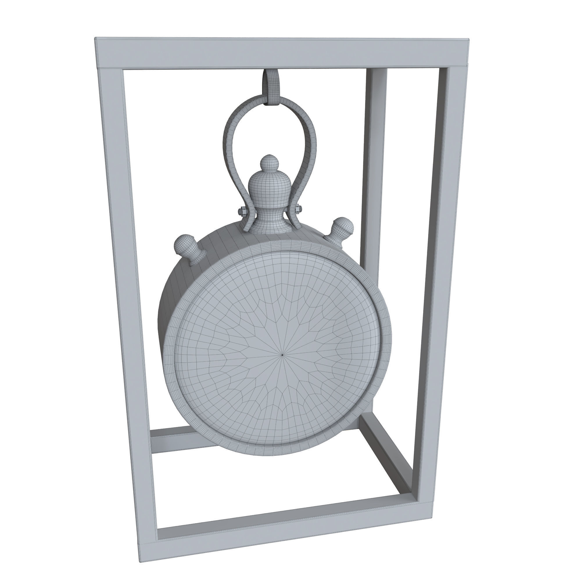 table clock 3D model_5