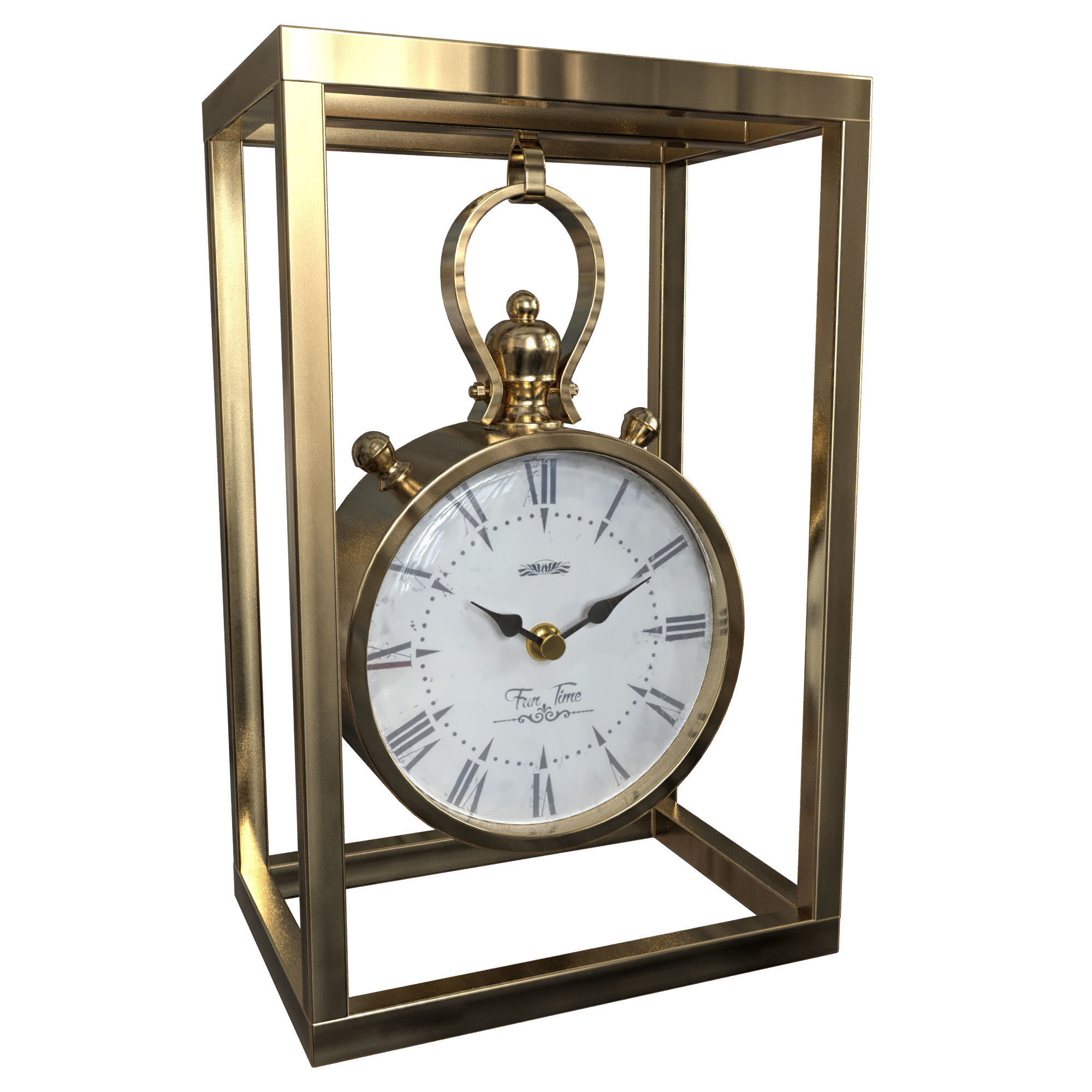 table clock 3D model_1